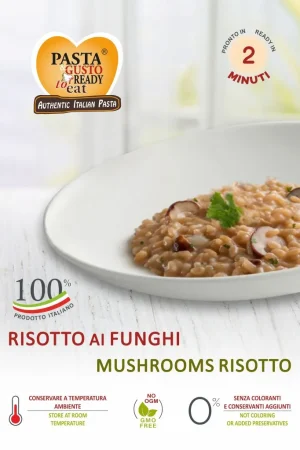 Mushrooms Risotto. Ready in just 2 minutes. www.pastareadytoeat.com