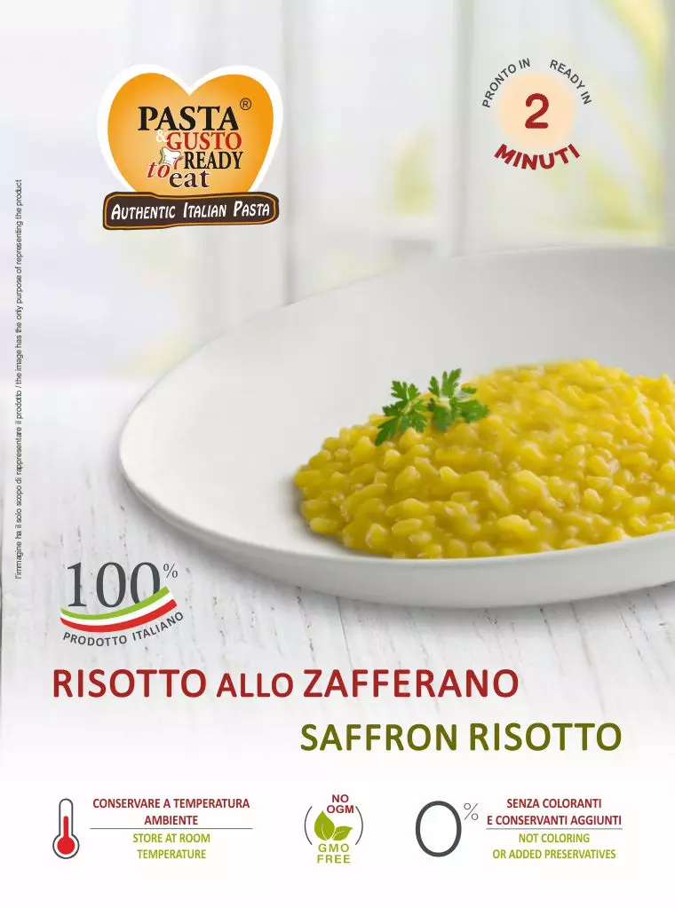 Saffron Risotto. Ready in just 2 minutes. www.pastareadytoeat.com