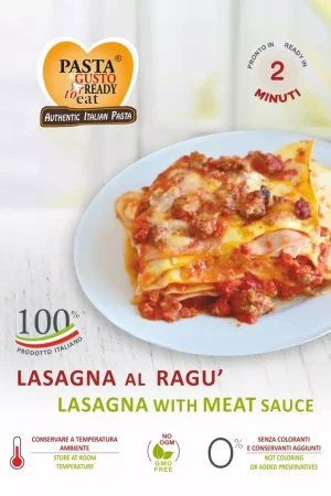 Lasagna with Meat Sauce. Ready in just 2 minutes. www.pastareadytoeat.com